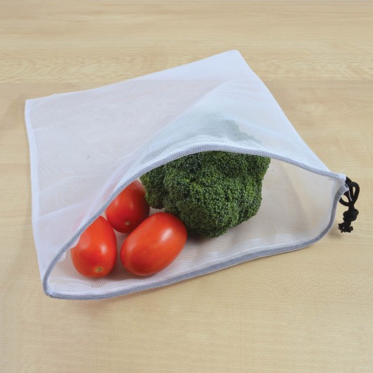Produce bag with tomatoes and Broccoli